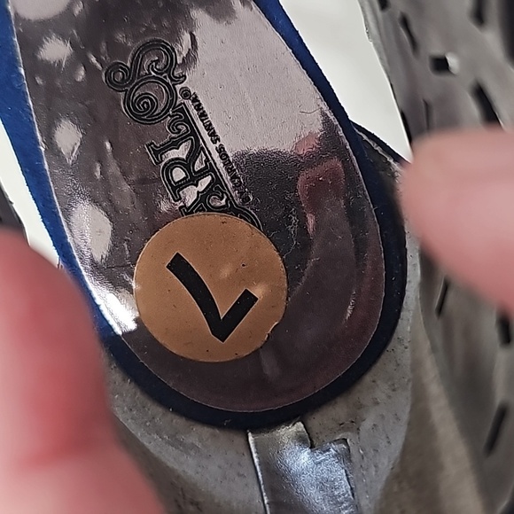 CARLOS SANTANA Saracina Heeled Sandals in Blue Size 7 - Picture 11 of 11